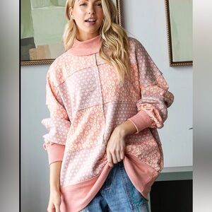 Oli & Hali Pink Floral Women's Top